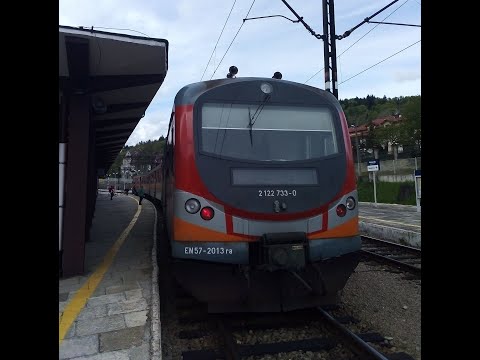 EN57 - 2013 Regio Tarnów - Krynica Zdrój. Wjazd Na Stacje.