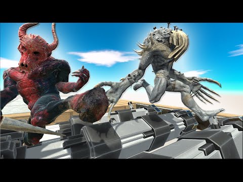 ROLLER BRIDGE | WHICH TEAM CAN DESTROY THE BRIDGE - Animal Revolt Battle Simulator