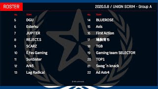 5.8  UNION SCRIM - Group A 神視点・実況配信 【PUBG MOBILE】/ REJECT.S,SCARZ,SunSister,Lag Radical