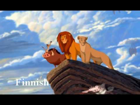 The Lion King Circle of Life reprise multilanguage (20 different languages)
