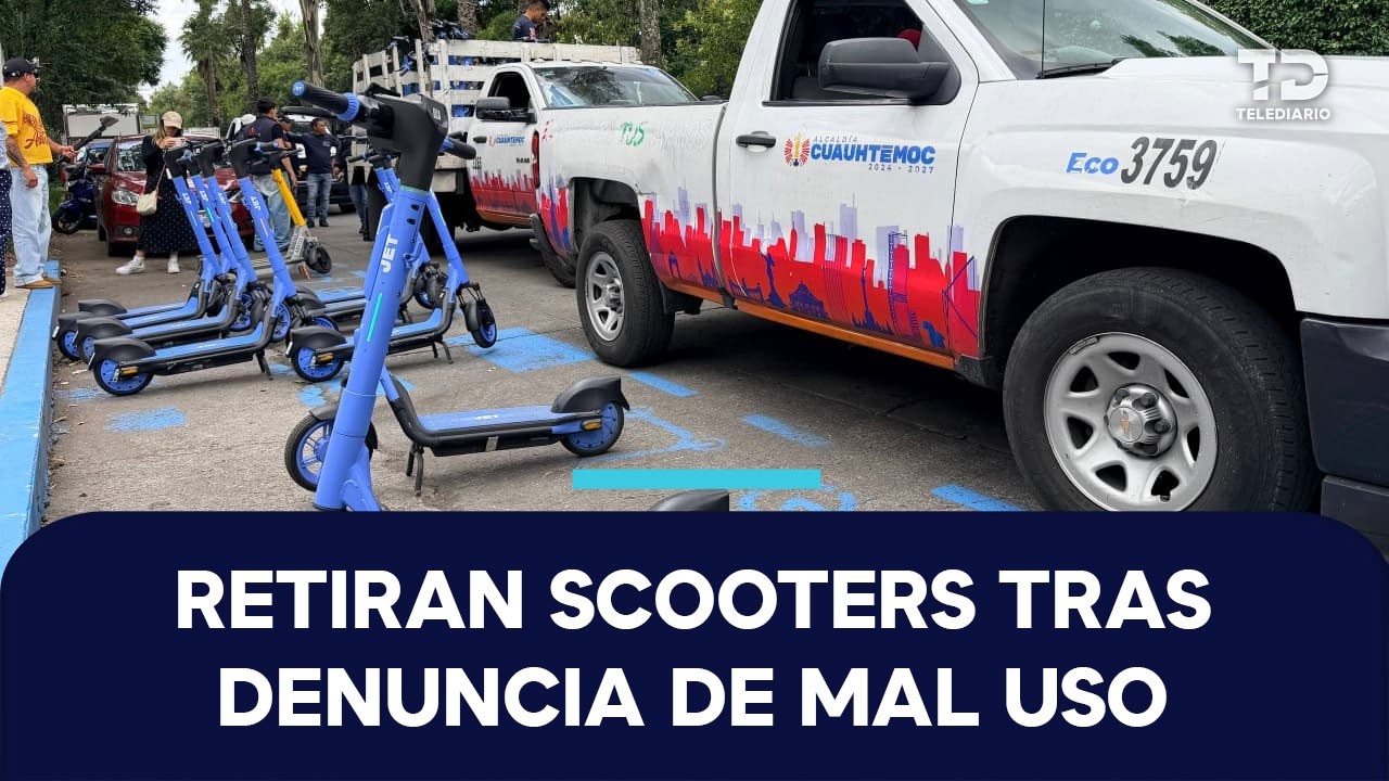 Alcaldía Cuauhtémoc retira scooters eléctricos tras quejas vecinales en la Roma y Condesa