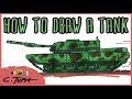 How to draw an army tank