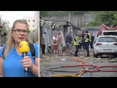 Expressens reporter i Ukraina: ”Kiev skakades av en serie explosioner”