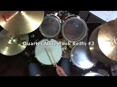 Drum Lesson Resources: Quarter Note Rock Beats #3