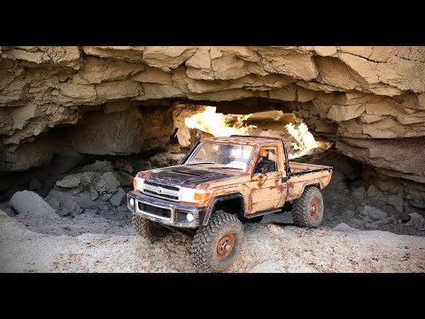 LC70 expedition into the badlands by Scale Town - RC CWR
