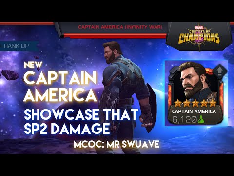 5 Star Captain America IW Rank 3 insane Special 2 crit 53k Damage, MCOC