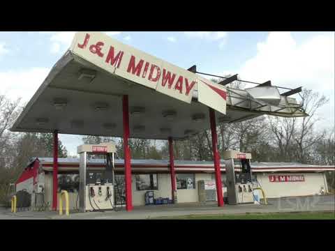 3-26-2021 Wellington, AL - Store owner shows inside damage J & M Midway Grocery