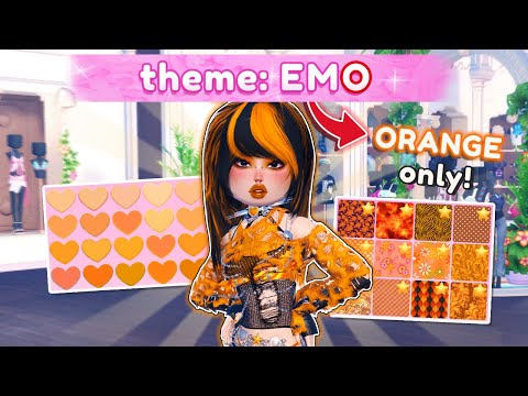Letting the *LAST LETTER* of Themes Pick *WHAT COLOR I WEAR* in DRESS TO IMPRESS! 🧡 | Roblox