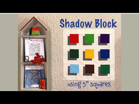 Shadow Block using 5" squares - Quilting Tips & Techniques with GourmetQuilter