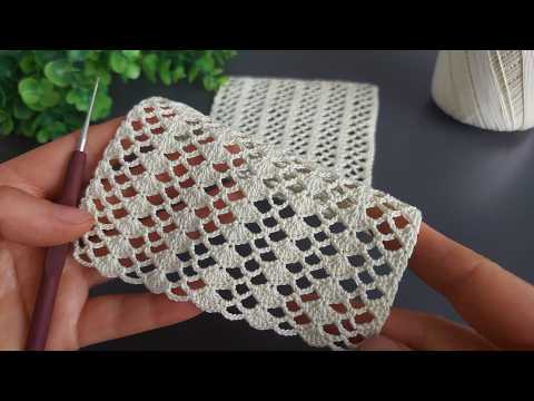 WOW! Ultimate Shell & Mesh Crochet Lace Stitch | Super Easy 2-Row Repeat Pattern