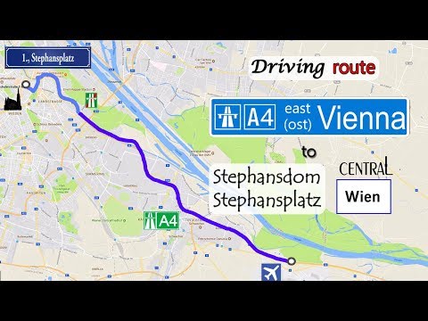 Driving to central Vienna (Stephanplatz) from A4 (east/ost) Sony AS300