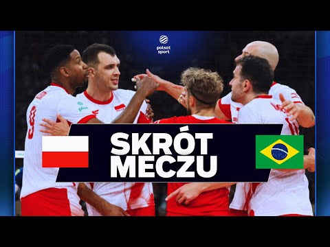 SKRÓT: POLSKA - BRAZYLIA | OSTATNI SPRAWDZIAN PRZED MISTRZOSTWAMI ŚWIATA SIATKARZY