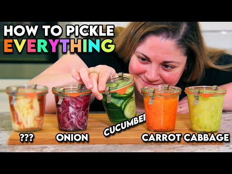 Quick Pickles | Easily PICKLE Any Vegetable or Fruit in MINUTES!