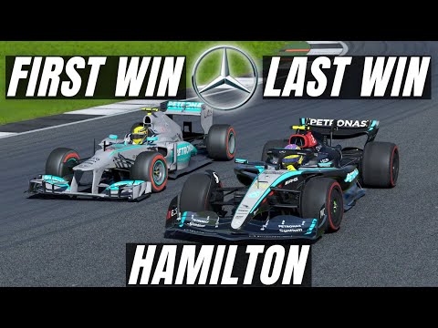 Hamilton's first and last Mercedes F1 in a RACE