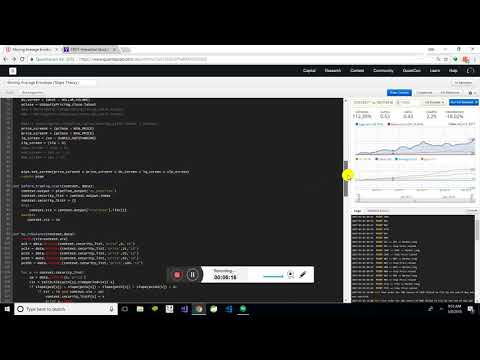 Python Example Algorithm Moving Average Envelopes Slope Theory