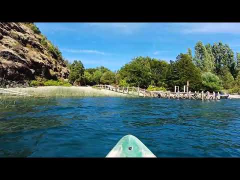 Llegamos en #kayak al paraíso en el LAGO PUELO #verano 2026 #patagonia #argentina #nature #nofilter