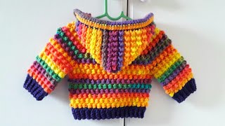 Download lagu Crochet #21 How to crochet baby hoodie ' Goosebumps ' mp3 Download lagu Crochet #21 How to crochet baby hoodie ' Goosebumps ' mp3