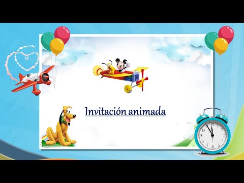 Invitación animada de cumpleaños - PowerPoint