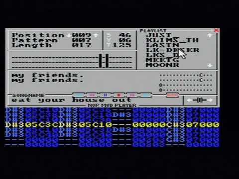 NOP Mod player on real MSX hardware playing MOD files for TEST