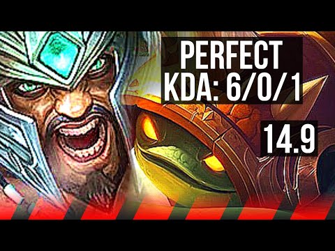 TRYNDAMERE vs RAMMUS (TOP) | 6/0/1, Dominating | JP Grandmaster | 14.9