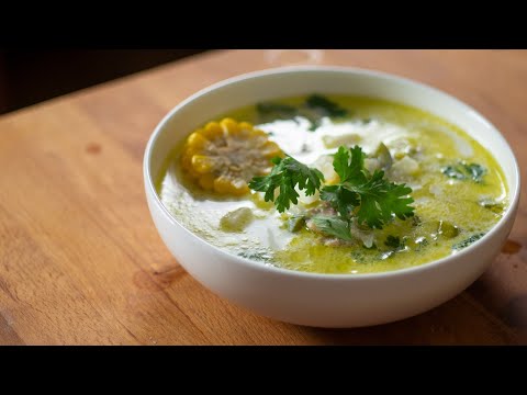Creamy Chicken Soup with Cheese - Venezuelan Chupe de Pollo Recipe