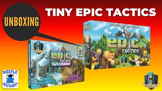 Tiny Epic Tactics Deluxe & Maps Expansion Board Game - Unboxing