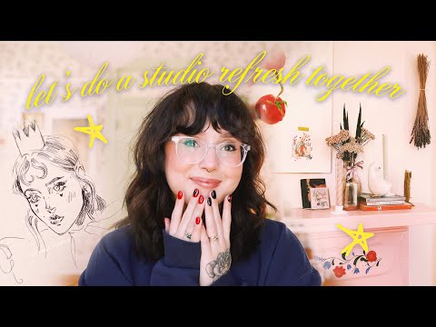 ART STUDIO MAKEOVER ✦ spring clean with me!