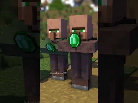 Save zombies from villagers - minecraft animation #shorts