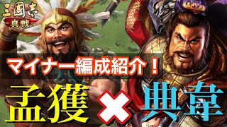 【三國志 真戦】実は相性バツグン！？全然使われてない孟獲+典韋構築はやれるのか？/シーズン2