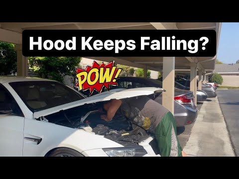 BMW Hood Strut Replacement Quick Easy DIY E90 E92 E93 3 Series Bonnet Shocks Lift Support