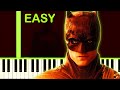 THE BATMAN THEME - EASY Piano Tutorial