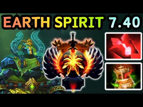 🔥 NEW PATCH 7.40 EARTH SPIRIT MID ONE ROLL, FULL TEAM DEAD | DOTA 2 GAMEPLAY 🔥