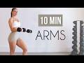 10 MIN STANDING ARM WORKOUT No Repeat With Dumbbells