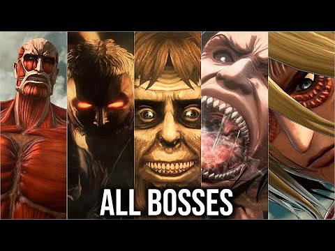 Attack on Titan 2 - All Bosses And Ending (With Cutscenes)