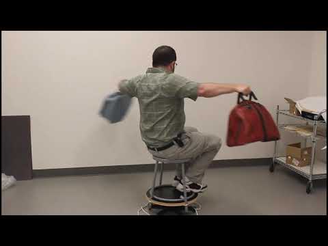 Video Demonstration Torque and Bowling Balls on Spinning Chair