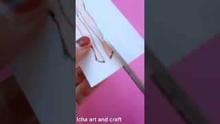 How to draw paper doll #youtubeshorts #satisfying #art #drawing #viral #paperdiy #anime #paperdiy