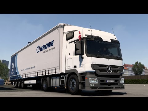 ETS2 1.41 Open Piped Mercedes-Benz Actros MP3 ASMR Driving