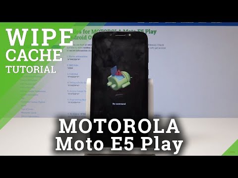 Wipe Cache Partition in MOTOROLA Moto E5 Play - Delete Temporary Cache Files