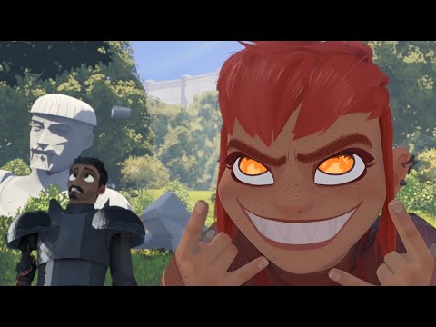 Nimona and Ballister being a chaotic duo