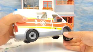 Playmobil Krankenwagen mit Blaulicht Sirene 6685 auspacken seratus1 Kinderklinik