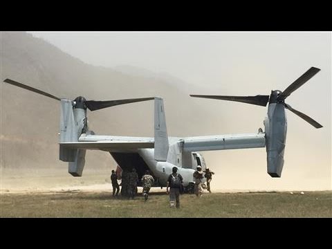 Nepal Earthquake Aid Delivered by U.S. Marines
