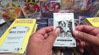 One piece tcg release event pack opening. Giveaway alert.  Exclusive for Mallus. @OnepieceMasters