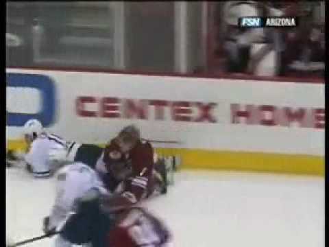 Keith Ballard great hipcheck on Lupul