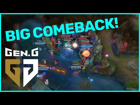 GenG with the crazy comeback vs T1 #msi2023