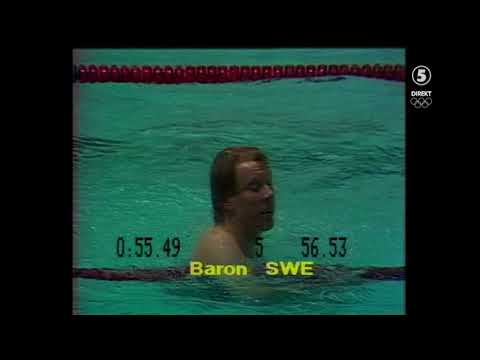 100 Backstroke Men Final 1980 Olympic Games, Moscow