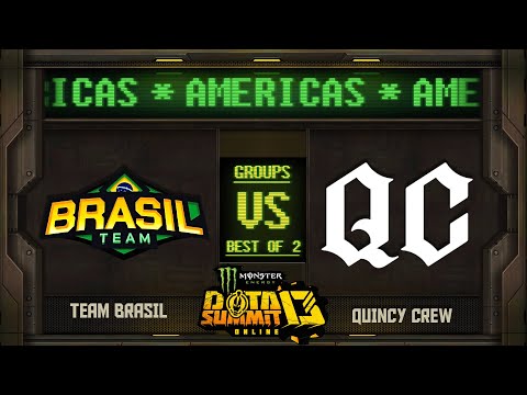 Brasil vs Quincy Crew Game 1 - Monster Energy Dota Summit 13 Online NA/SA: Groups w/ rkryptic & Neph