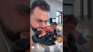 واخيرا ريتشو و ننوش مع عمي وحماتي تحضيرات اسياخ لحم للشواء 😋 الأجواء خيالية مع ميرو وسنود العسل 😍