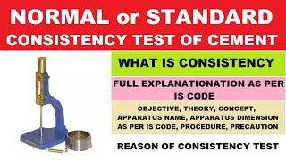 Normal or Standard Consistency Test of Cement by Learning Technology | Quality Control Test 4 Cement