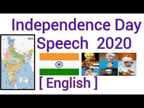 Independence Day Speech 2020 in English.August 15 speech.