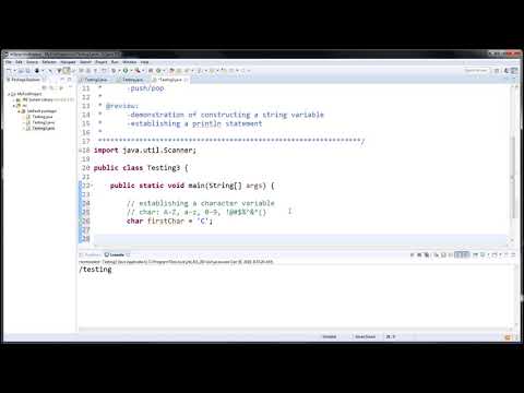 Java Tutorial Ep08 Char Vs String